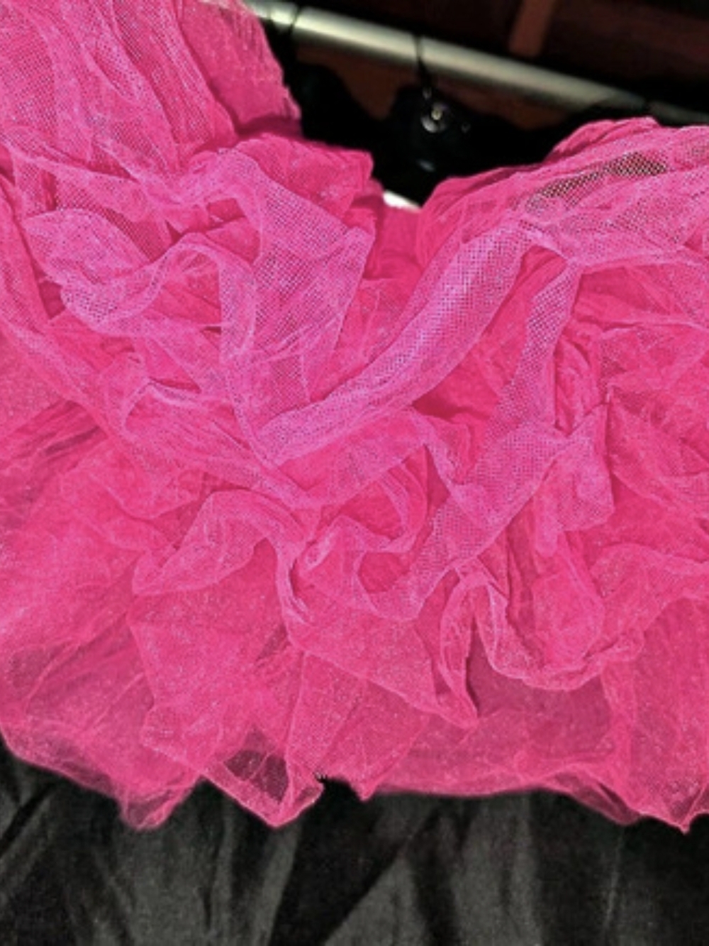 Pink Ruffled Tulle Accessory - Picture 2 of 2